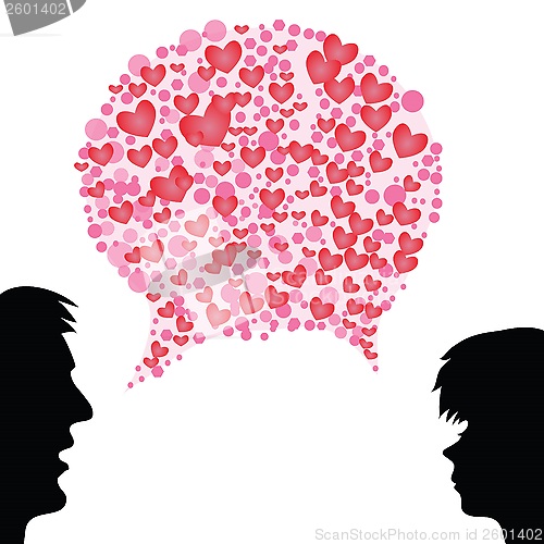 Image of heart speech bubble