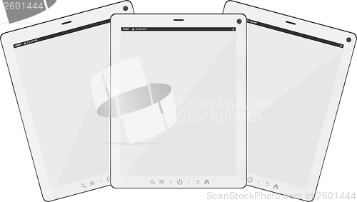 Image of Set of tablet pc computers