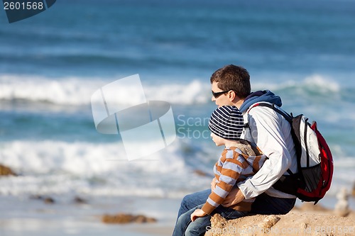 Image of family at the beach