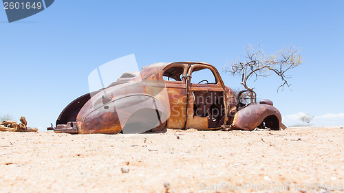 Image of Abandoned car in the Namib Desert