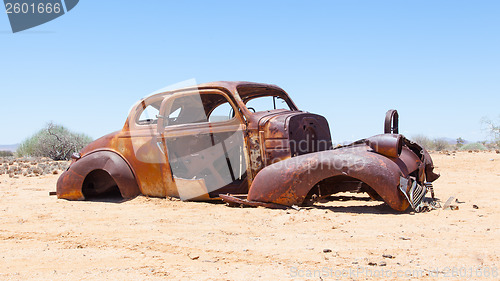 Image of Abandoned car in the Namib Desert