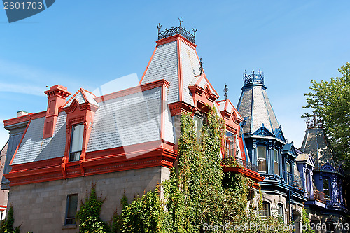 Image of Victorian houses in Montreal