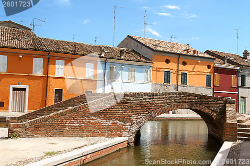 Image of Colorful houses of Comacchio