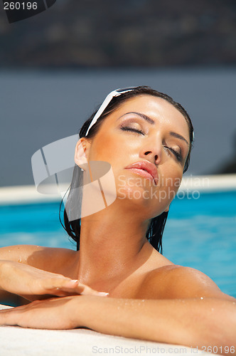 Image of Beauty in pool