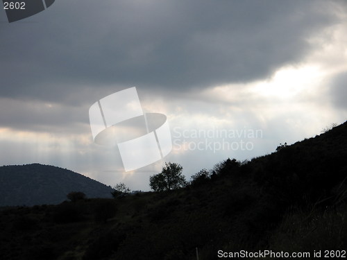 Image of Through the clouds. Cyprus