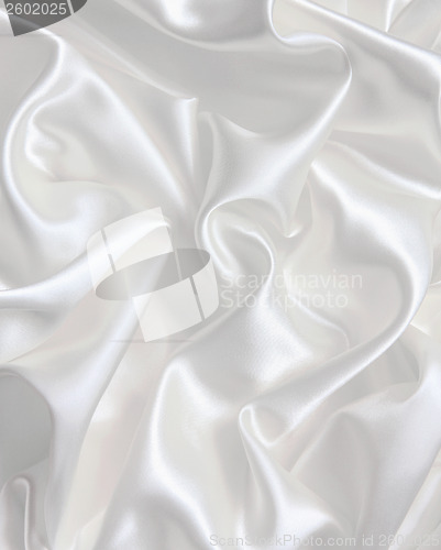 Image of Smooth elegant white silk as wedding background