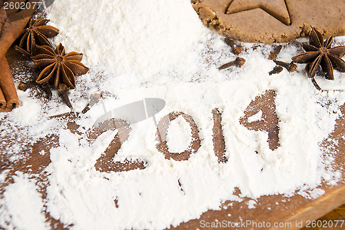 Image of The inscription on the flour - 2014