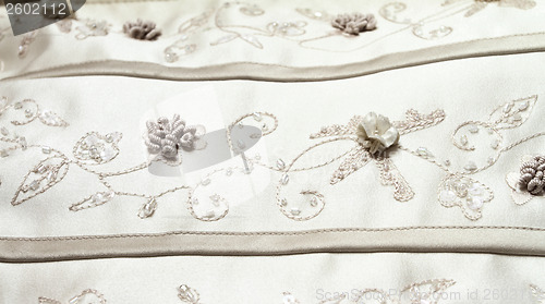 Image of Detail of wedding dress