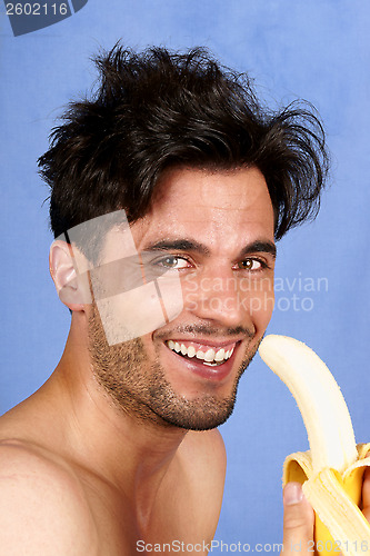 Image of Man with banana