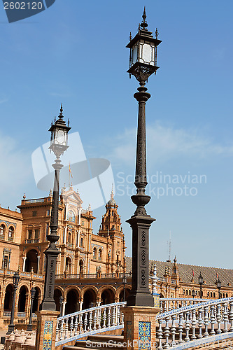 Image of Palacio Espanol, Plaza de Espana in Seville