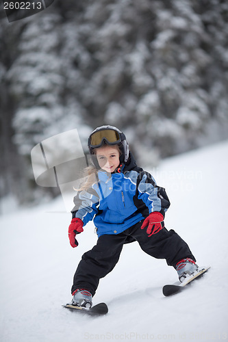 Image of Little ski girl