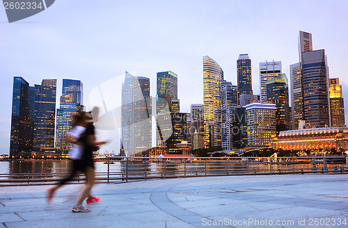 Image of People jogging in Singapore