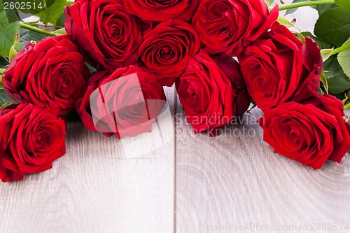 Image of beautiful red rose flower on black background