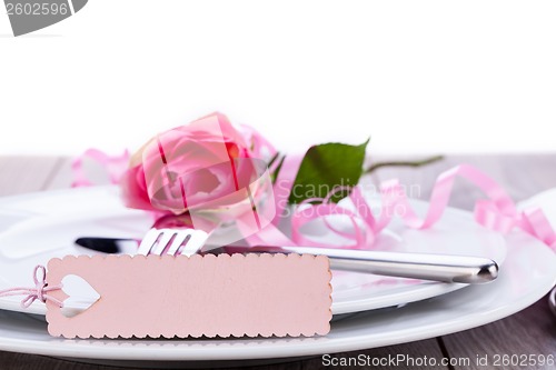 Image of Valentines table setting