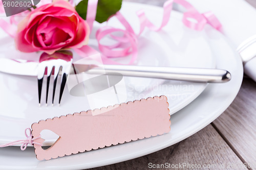 Image of Valentines table setting