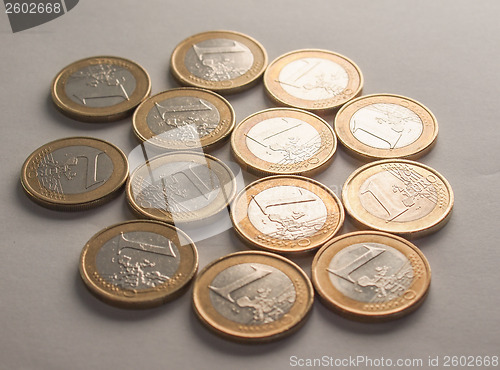 Image of Many one Euro coins