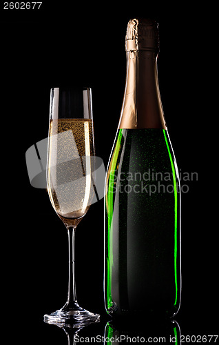Image of Champagne on black