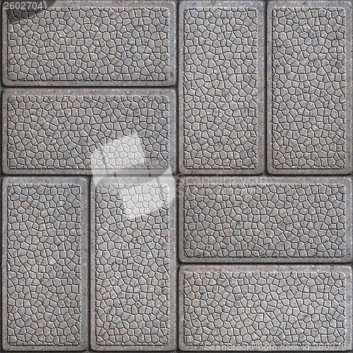 Image of Granular Paving Slabs. Seamless Tileable Texture.