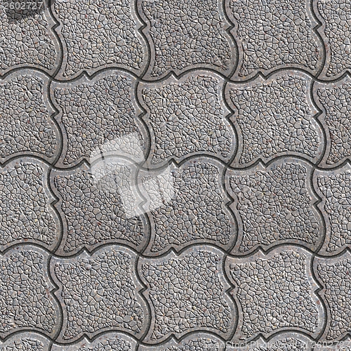 Image of Granular Paving Slabs. Seamless Tileable Texture.