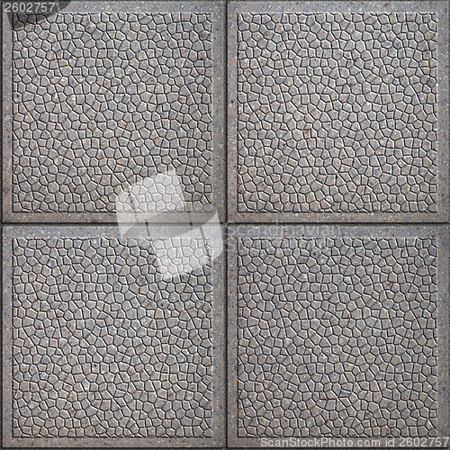 Image of Square Paving Slabs. Seamless Tileable Texture.