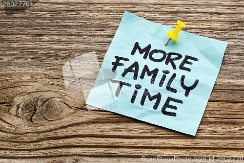 Image of more family time reminder