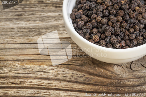 Image of black peppercorns