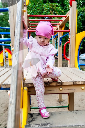 Image of little girl in the playground