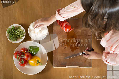Image of Dishes with fresh ingredients