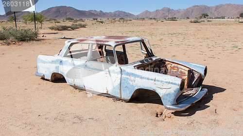 Image of Abandoned car in the Namib Desert