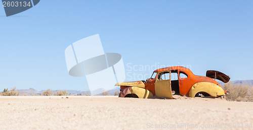 Image of Abandoned car in the Namib Desert