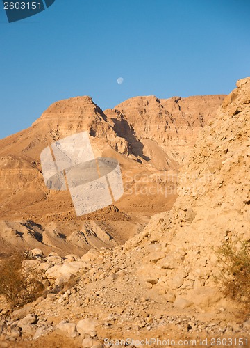 Image of Mountains in stone desert nead Dead Sea