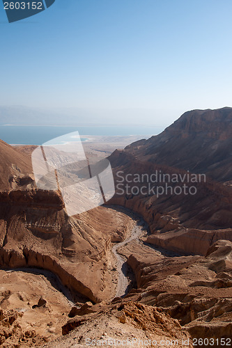 Image of Mountains in stone desert nead Dead Sea