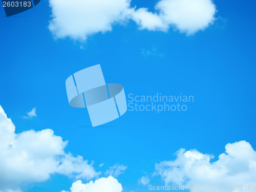 Image of blue sky background