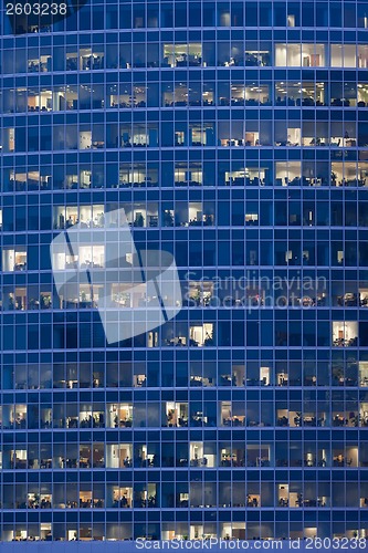 Image of Skyscrapers at night