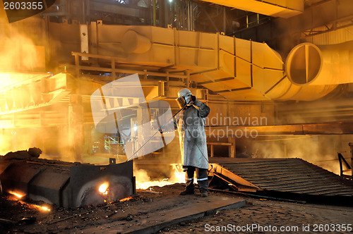Image of steel worker