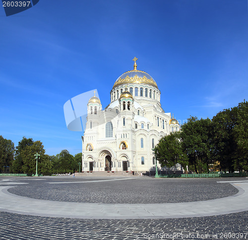 Image of Naval Cathedral in Kronstadt Saint-petersburg