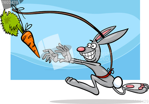 Image of dangling a carrot saying cartoon