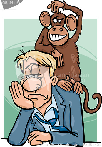 Image of monkey on your back cartoon