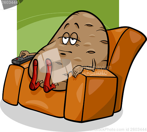 Image of couch potato saying cartoon