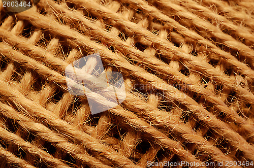 Image of skein of coarse brown thread