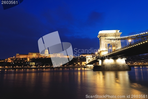 Image of Bridge across the Danube in Budapest