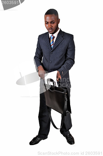 Image of Black man with briefcase