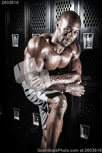 Image of Locker Room Muscle Fitness Man