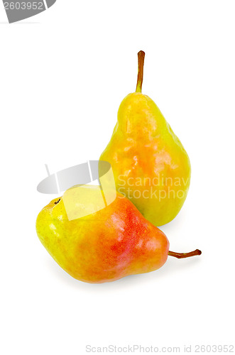 Image of Pears fresh red and yellow