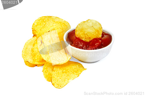 Image of Chips in tomato sauce