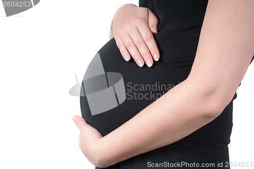 Image of Belly of pregnant woman