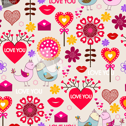 Image of Valentine's day Seamless pattern