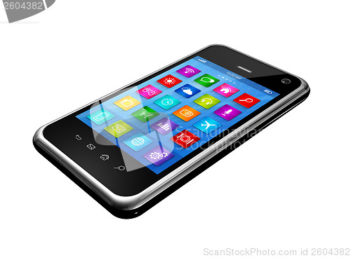 Image of Smartphone Touchscreen HD - apps icons interface