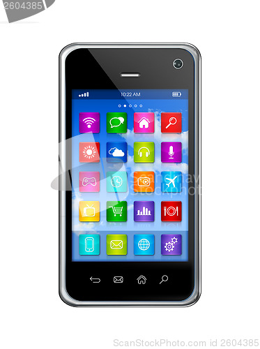 Image of Smartphone Touchscreen HD - apps icons interface