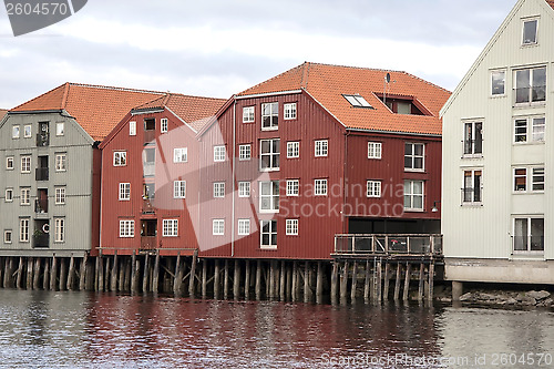 Image of Wooden houses in Trondheim 